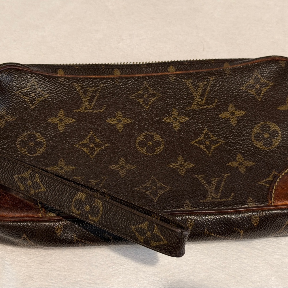 Vintage Louis Vuitton Monogram Wristlet Pouch Authentic LV Clutch Bag